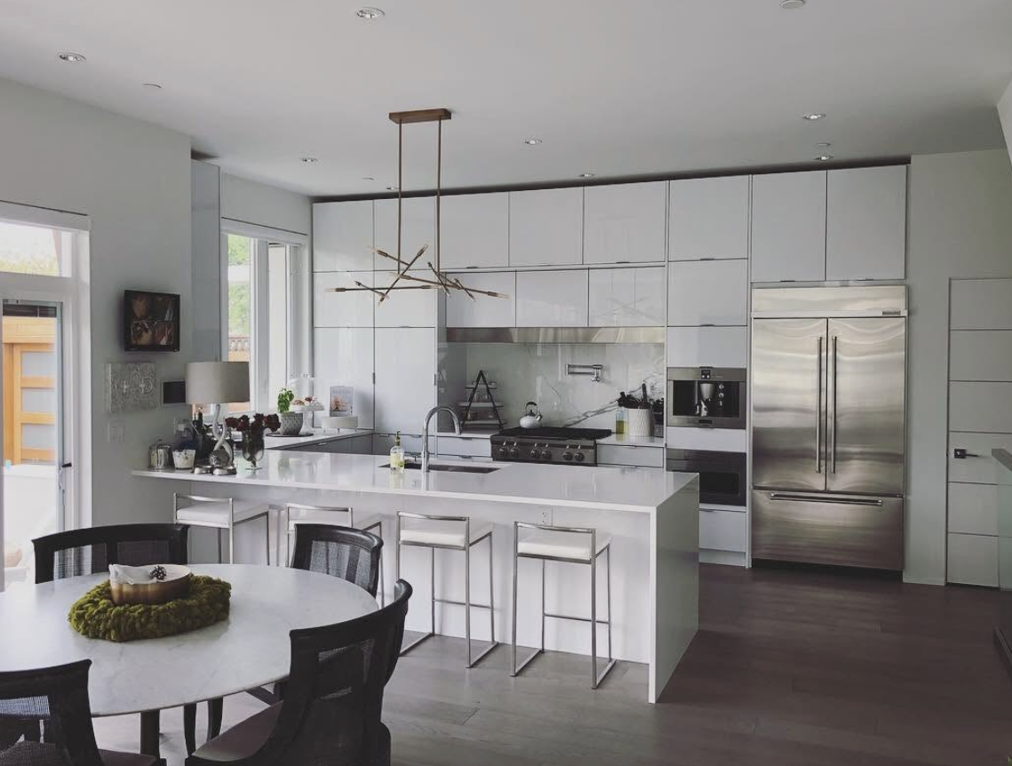 Modern custom kitchen in Langley crafted by Giovani Interior Millwork